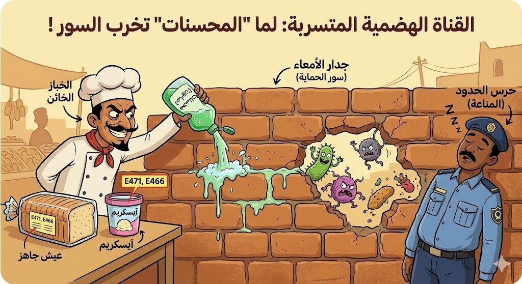 القناة الهضمية المتسربة (Leaky Gut).. والخباز الخائن