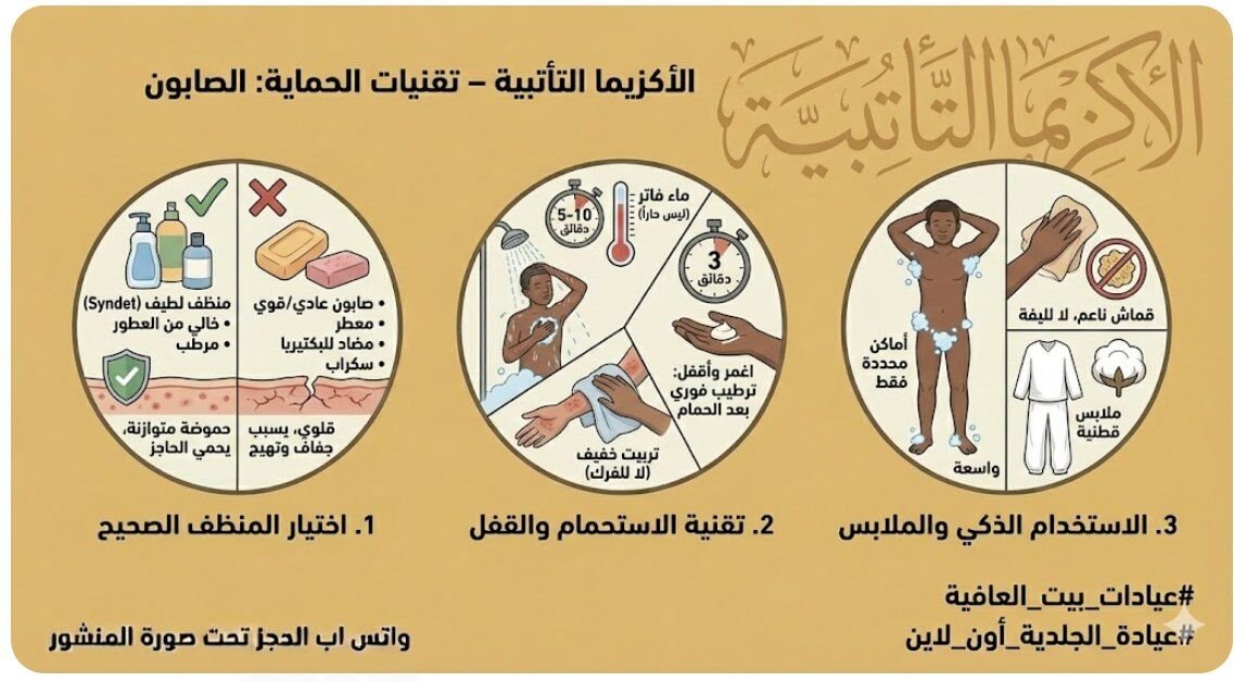 الاكزيما التأتبية – تقنيات الحماية: الصابون