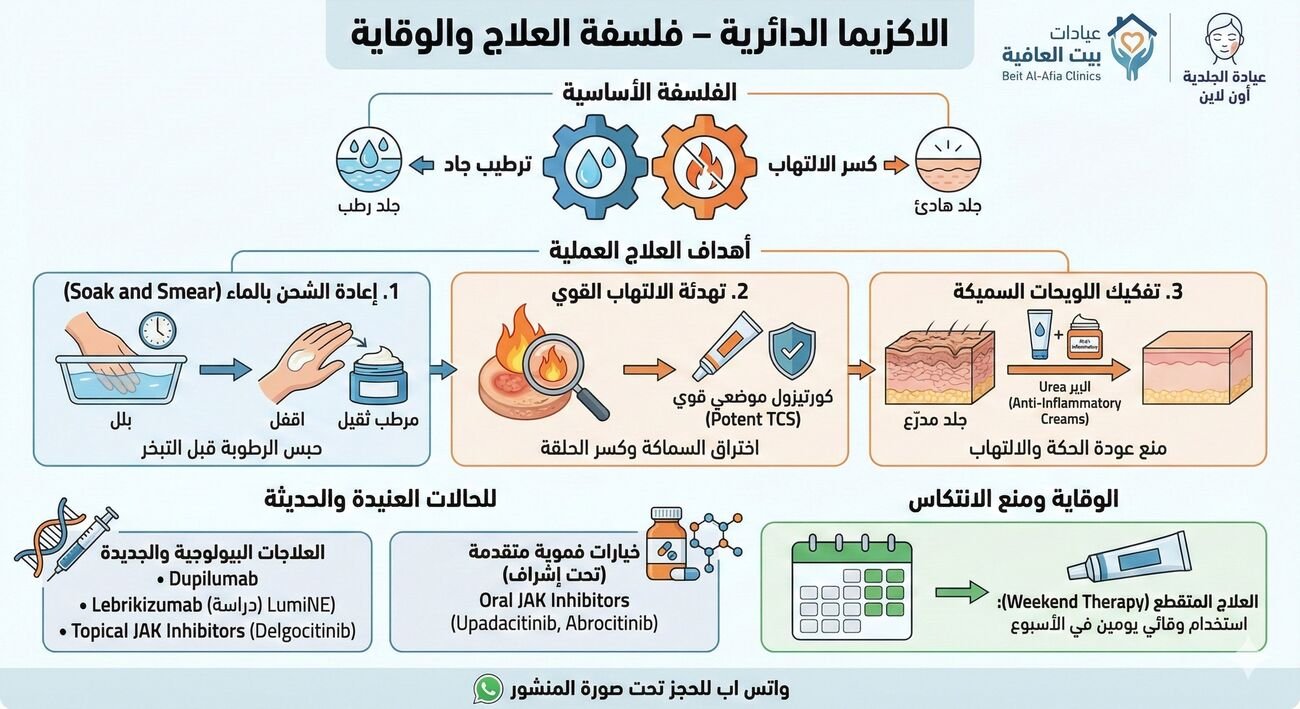 الاكزيما الدائرية – فلسفة العلاج والوقاية