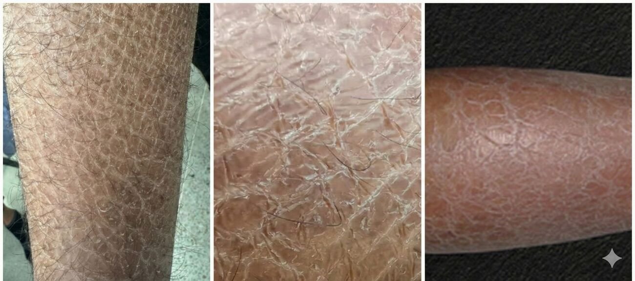 إكزيما التشققات Asteatotic Eczema