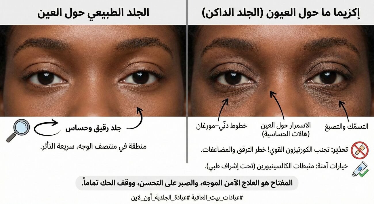 إكزيما ما حول العيون Periorbital Dermatitis