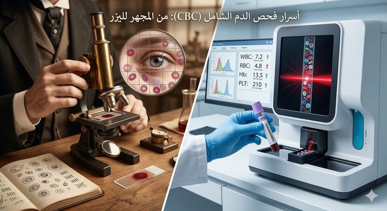 قصة الدم من عدسة المجهر لليزر