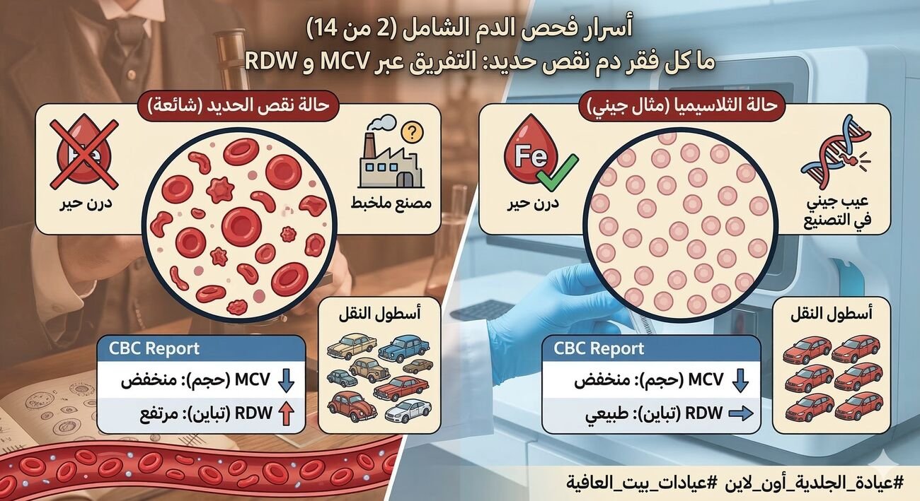 فقر الدم ما كله نقص حديد