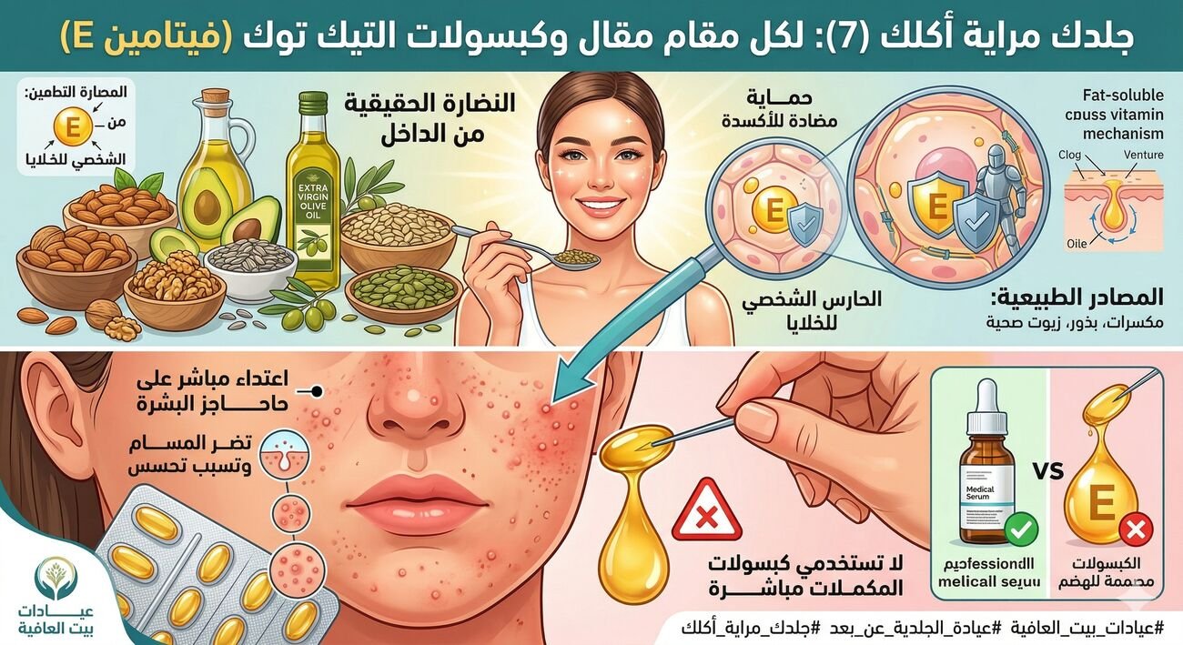 لكل مقام مقال وكبسولات التيك توك )فيتامين ( E