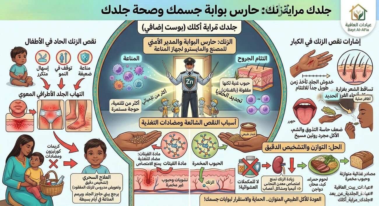 ختامه مسك أو الزنك
