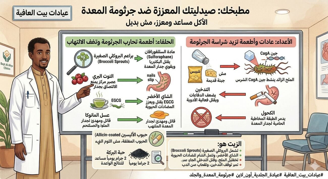 أكلات بتحارب الجرثومة.. من المطبخ للمعدة