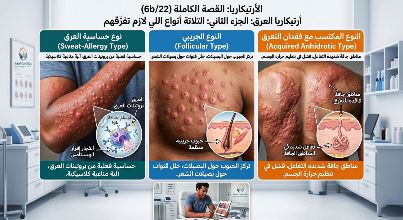 أرتيكاريا العرق: لما الرياضة والحر يقلبوا عليك (الجزء الثاني)