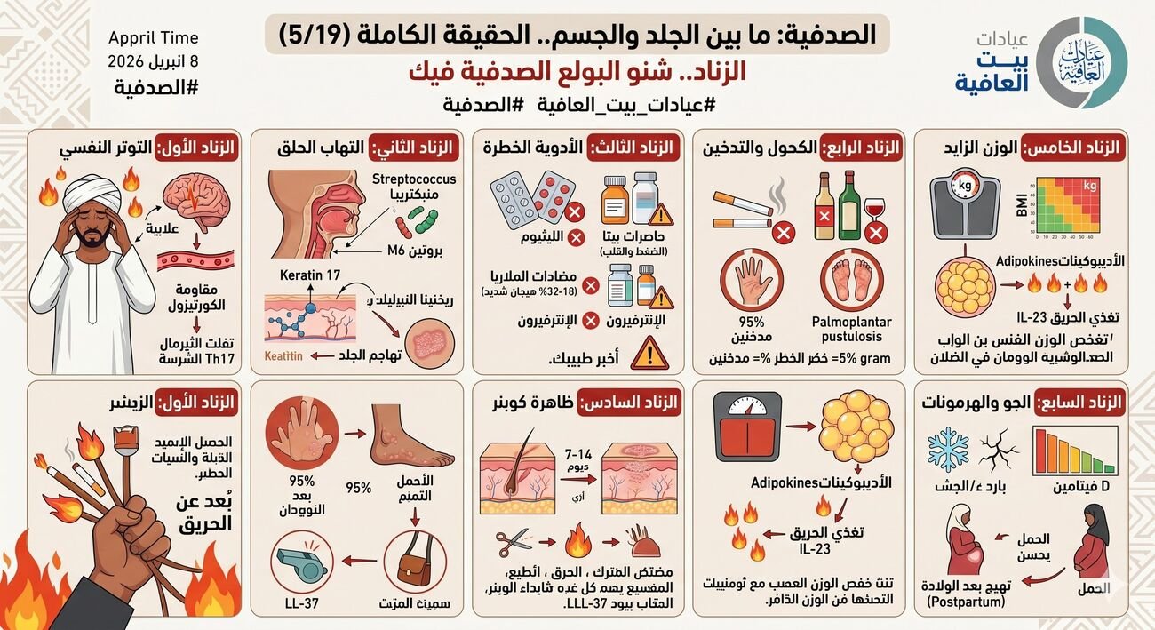 الزناد.. شنو البولع الصدفية فيك