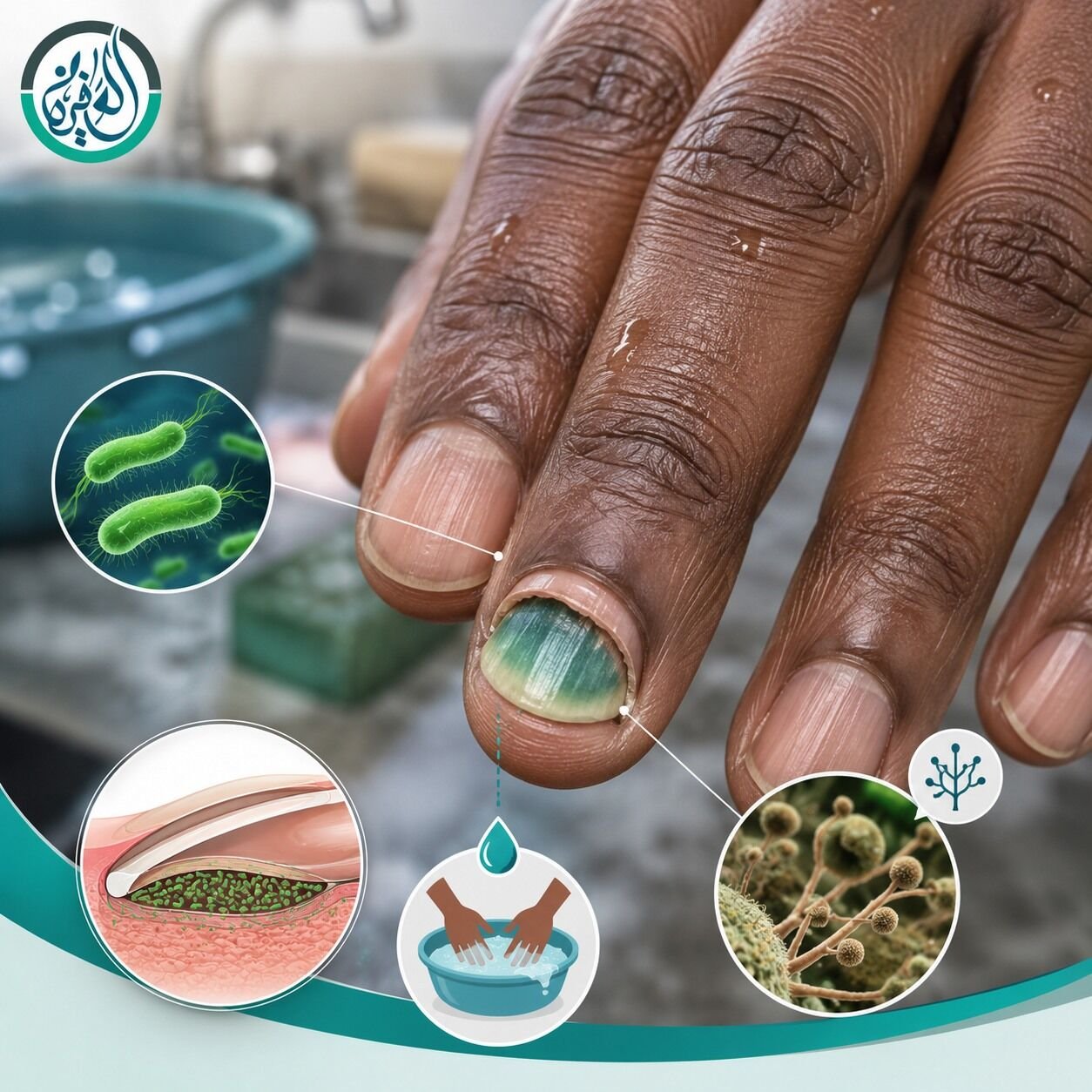 الظفر الأخضر - جرثومة
