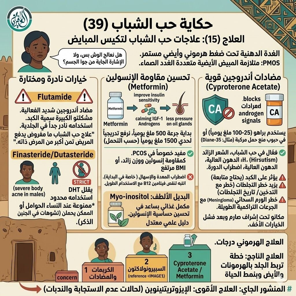 علاجات حب الشباب لتكيس المبايض