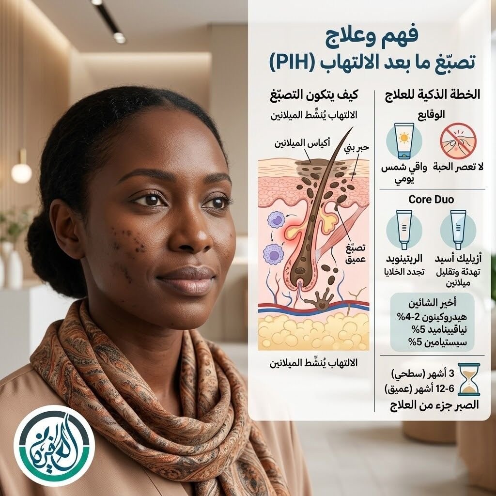 تصبّغ ما بعد الالتهاب (PIH):