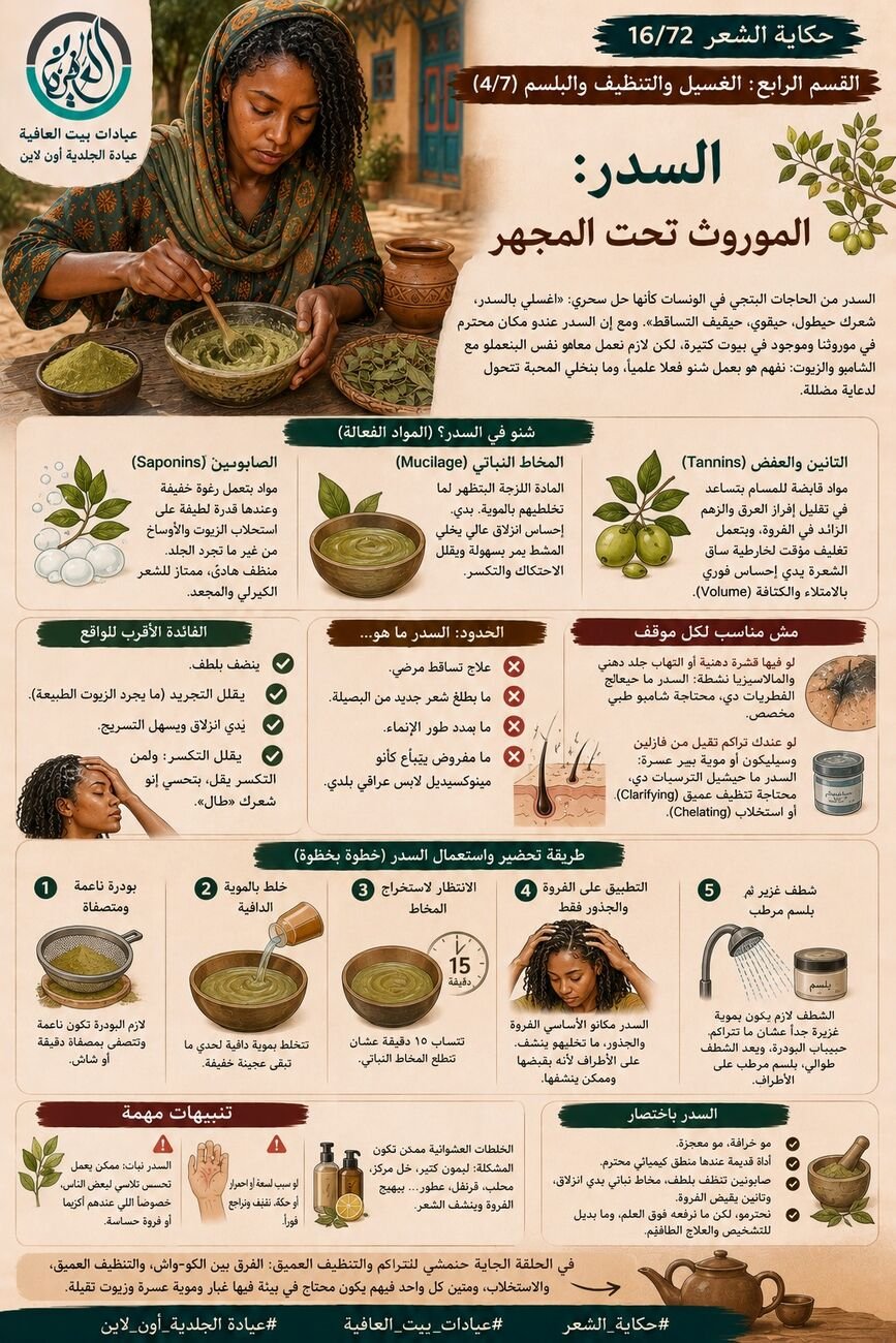 القسم الرابع: الغسيل والتنظيف والبلسم (4/7) - السدر: الموروث تحت المجهر