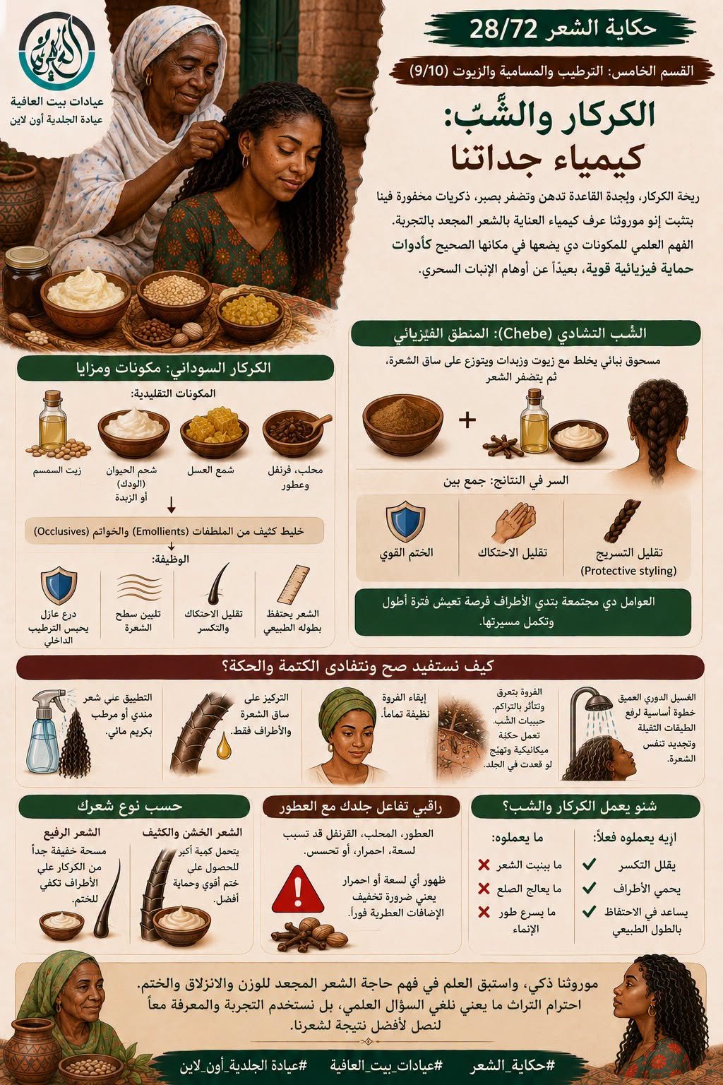 القسم الخامس: الترطيب والمسامية والزيوت (9/10) - الكركار والشب: كيمياء جداتنا