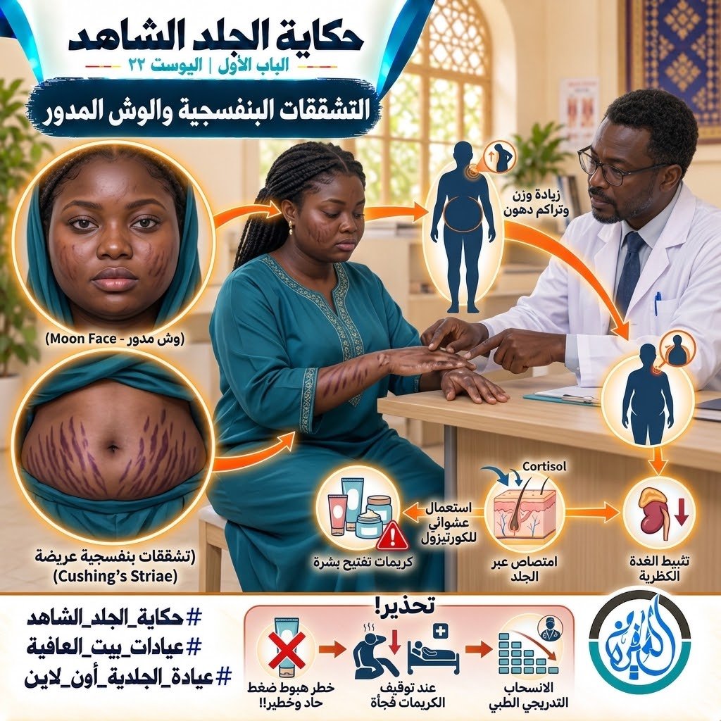 الباب الأول: التشققات البنفسجية والوش المدور