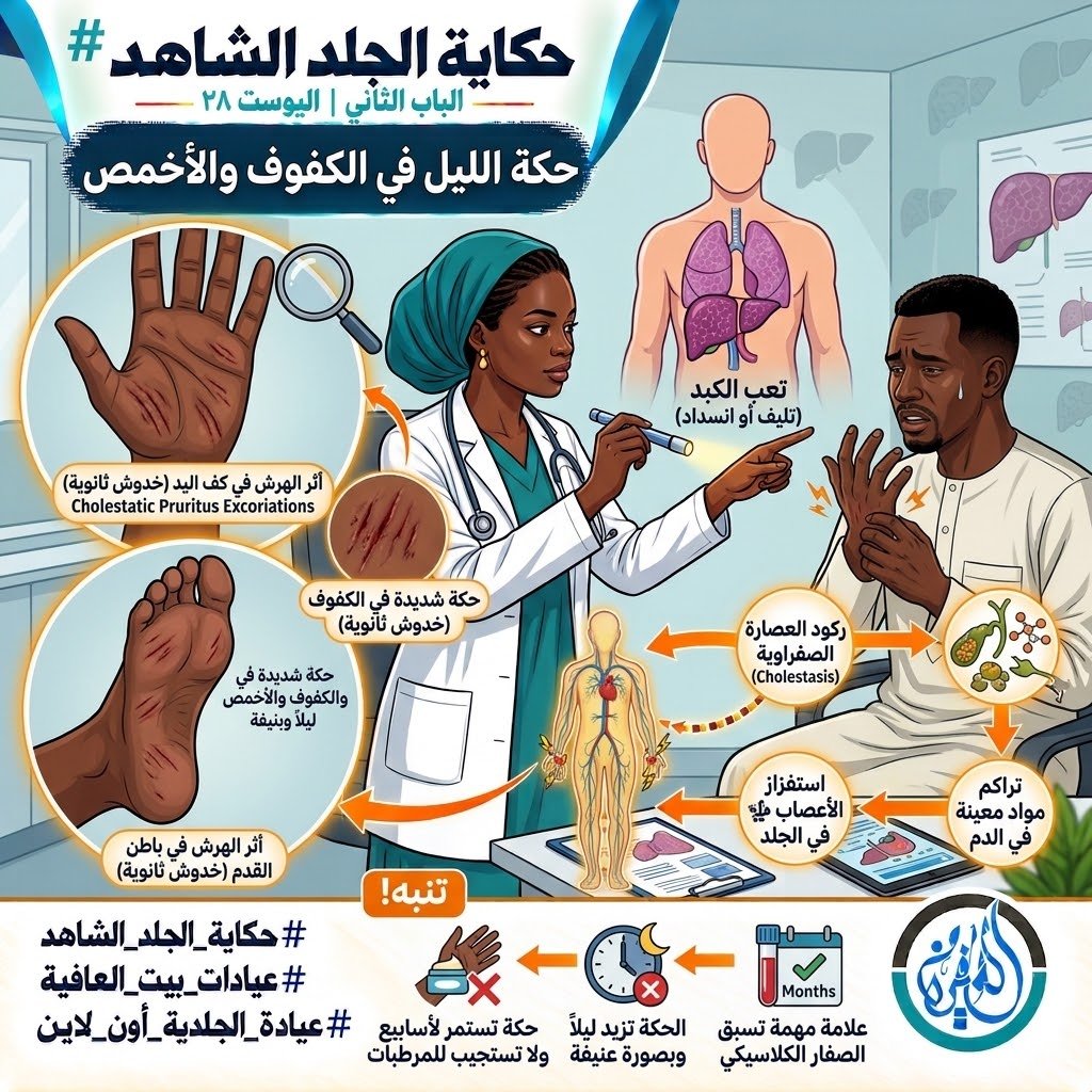 الباب الثاني: حكة الليل في الكفوف والأخمص