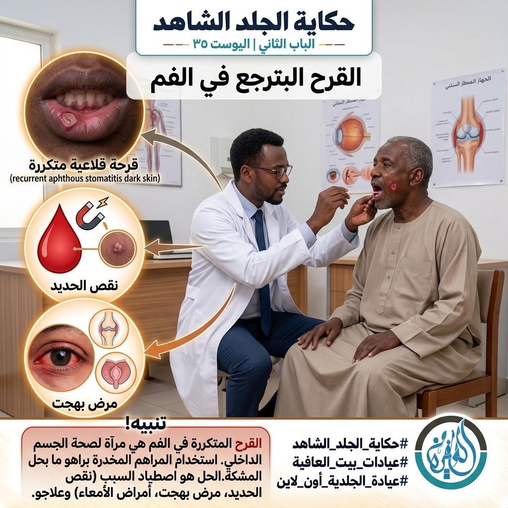 الباب الثاني: القرح البترجع في الفم