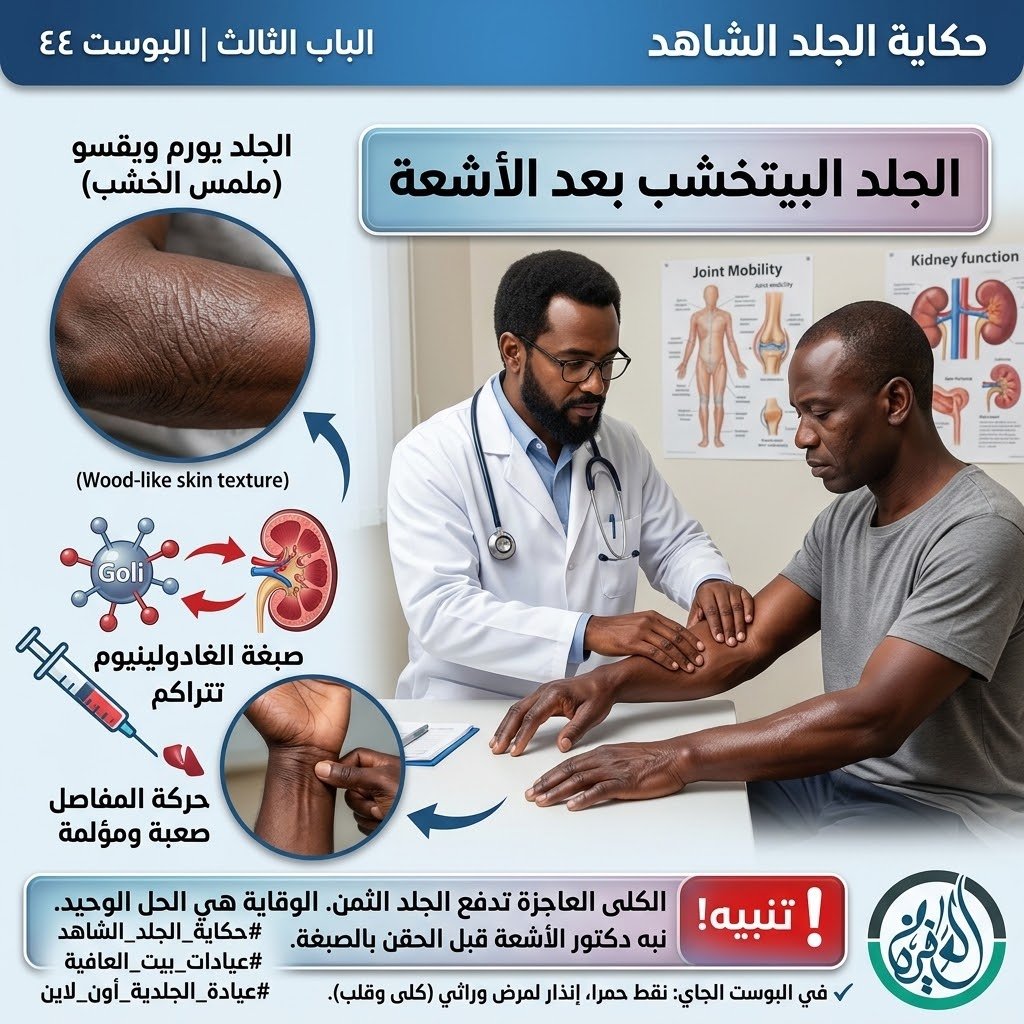 الباب الثالث: الجلد البيتخشب بعد الأشعة